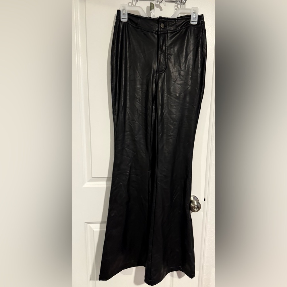 Fashion Nova Black Faux Leather Pants